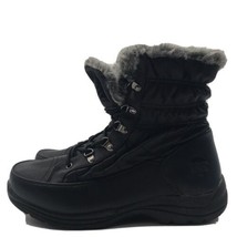 Totes Women&#39;s Winter Boots 73277 Luna Black Waterproof Size 10M - £27.40 GBP