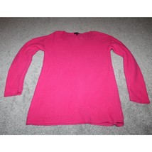 Woman&#39;s Pink Talbots knit Pullover Sweater Size S Small Crew Neck Lambs Wool - £33.29 GBP