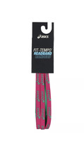 ASICS Women&#39;s Fit-Tempo Headband One Size Most Ultra Pink Cool Mint Yoga Running - £4.45 GBP