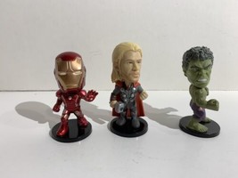 Avengers Mini Bobbleheads Thor, Hulk, Ironman Funko FM 1095 Marvel 2015 - £13.17 GBP