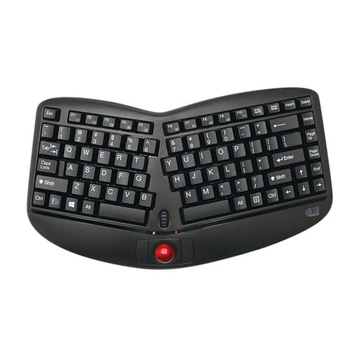 Adesso WKB-3150UB - Wireless Ergonomic Keyboard with Built-in Removable ... - $89.99