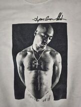 TUPAC Amaru Shakur White Sweatshirt with embroidered Signature Unisex  S... - $17.64