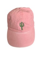 David &amp; Young Pink Distressed Embroidered Cactus Baseball Cap Adjustable - $20.00
