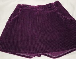 Girls Carters Courderoy Skirt Skorts Purple Sz 4 Rare! - £14.34 GBP