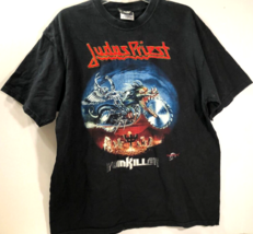 JUDAS PRIEST Vintage Pain Killer Rock &amp; Death 2-Sided Album Black T-Shir... - $160.87