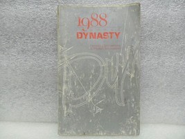 DYNASTY   1988 Owners Manual 16597 - £10.05 GBP