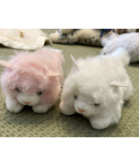 Aurora A&amp;A Plush Wee Kitty Pink And White Cat Plush Stuffed Animal 7&quot; bl... - $24.70