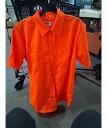 Red Kap Work Shirt Solid Color 2 Pocket Men&#39;s Industrial Short Sleeve XL... - $27.41 CAD