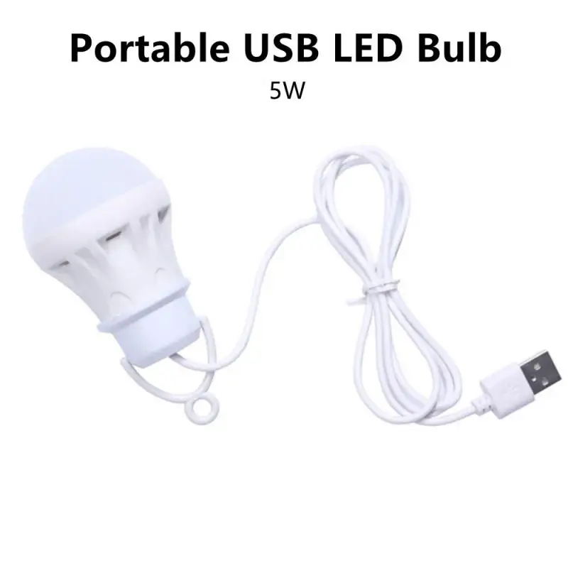 LED Lantern Portable Camping Lamp Mini Bulb 5V LED USB Power Book Light ... - $7.93