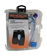 Shock Doctor Black Core Compression Shorts Bio-Flex Boys Sz XL Cup M Medium - £23.63 GBP