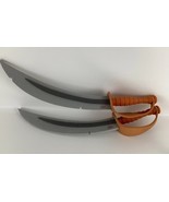 Disney Parks Pirates Of The Caribbean 24&quot; Foam Swords Duel Costume Prop ... - $121.73 CAD