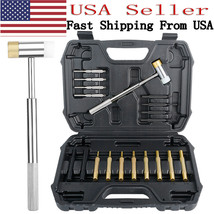 19Pcs Drift Pin Punch Set Hammer Brass Steel for Gunsmithing Maintenance... - $53.99