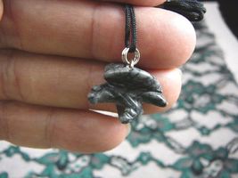 (an-eag-3) EAGLE GRAY BLACK Hematite carving Pendant NECKLACE FIGURINE gem - $144.30 MXN