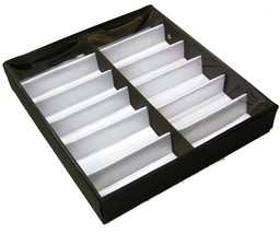 PORTABLE SUNGLASS CLEAR COVER 12 PAIR DISPLAY TRAY eyeglass counter tabl... - $18.95