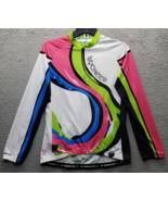 SPONEED Cycling Jersey Women&#39;s XL Multicolor Long Sleeve Back Pocket Ful... - $21.44