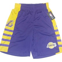 NBA Los Angeles Lakers UNK Athletic Basketball Shorts Mens Medium Purple Yellow - $25.01