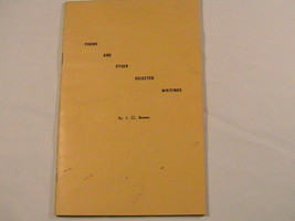 [B4] Paperback *Signed* Poems And Other Selected Writings By I. O. Brown - £26.54 GBP