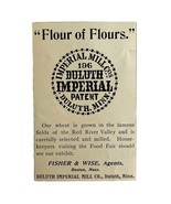 Duluth Imperial Flour 1894 Advertisement Victorian Baking Fisher &amp; Wise ... - $28.05 CAD