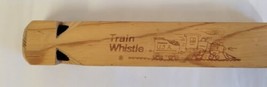 Windfield Designs Train Station Fort Edward Glens Falls Whistle Wood Still Bank - £16.54 GBP