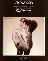 1980 Grosvenor Furs Canada Coyote Retro Print Ad Vintage Advertisement 1... - £6.41 GBP