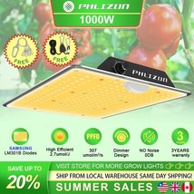 1000W Led Grow Light Full Spectrum wSamsung LM281B Hydroponics Plants Ve... - $1,413.07 MXN