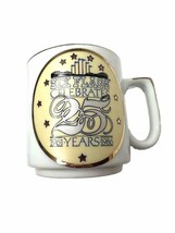 Six Flags Memorabilia Mug Coffee Cup Collectible 25 Years Rare Vintage 1986 - £3.99 GBP