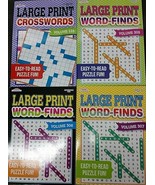 ( 4 Books ) Kappa Puzzles Large Print Crosswords Book Vol # 126,305,306,... - £15.78 GBP