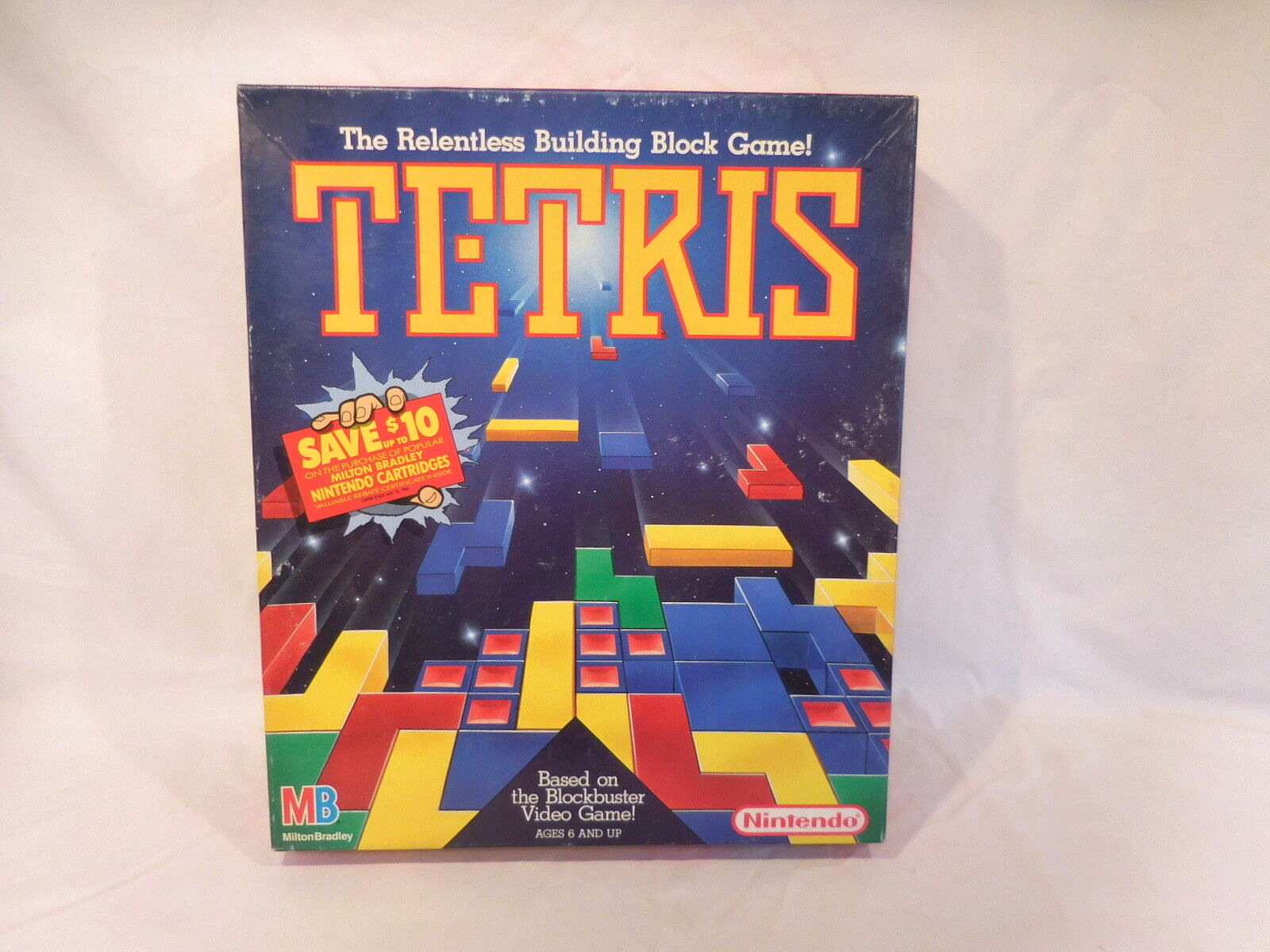 Tetris Link Board Game Original Nintendo Strategy Tabletop Arcade Family Rare - $19.83