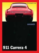 BROCHURE DI VENDITA COLORE ORIGINALE PORSCHE 911 CARRERA 4 VINTAGE DEL 1... - £16.26 GBP
