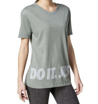 Nike Womens Just Do It T-Shirt Color Light Pumice/Clay Green Size X-Small - £31.41 GBP