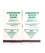 Anderson State Bank Vintage Matchbook South Carolina Unstruck Lot Of 4 E78A - $19.99