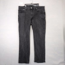Levi&#39;s 514 Men&#39;s 38x30 Black Denim Jeans Cotton Stretch Straight Leg Got... - $36.00