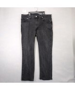 Levi&#39;s 514 Men&#39;s 38x30 Black Denim Jeans Cotton Stretch Straight Leg Got... - $49.23 CAD
