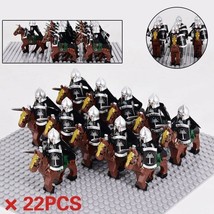 22pcs Gondor Cavalry army Soldiers with Horse The Lord of the Rings Minifigures - £29.52 GBP