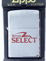 Zippo Winston Select Polished Chrome Lighter Date Code C XII 1996 - £54.91 GBP