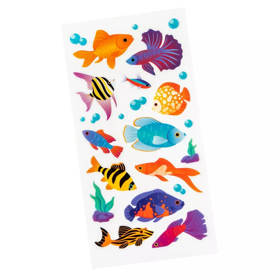 Tropical fish Stickers Summer Ocean Papercraft Planner Journal  - £6.80 GBP