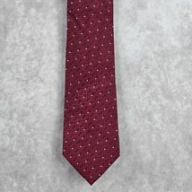 Murano Red Black Gray Polka Dot Geometric Executive Silk Neck Tie Men&#39;s - $45.00