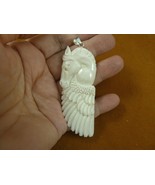(J-Peg-1) Pegasus horse wing Water Buffalo bone carved PENDANT Jewelry N... - $37.47 CAD