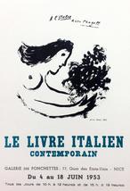 Marc Chagall 19 &quot;Le livre Italien&quot; Art in posters Mourlot 1959 - £55.06 GBP