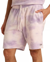 Guess Men&#39;s Originals Kit Classic-Fit Tie-Dyed French Terry Shorts Lt Pu... - $39.94