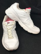 Fila Tennis Shoe Women Sz 9.5 M White w/ Pink Interior Athletic Model 5H... - £23.70 GBP