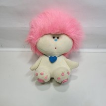 1981 Amtoy Zuzzy American Greetings Plush Toy Pink Wild Hair Stuffed Animal - £12.57 GBP