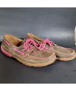 Twisted X Casual Boots Womens Size 7.5M Pink BREAST CANCER RIBBON - $53.05 CAD