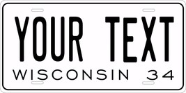 Wisconsin 1934  License Plate Personalized Custom Auto Bike Motorcycle Moped  - £8.78 GBP+
