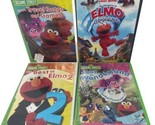 Sesame Street Lot of  4 Children Family DVD Bundle With Tall Cases - $23.40