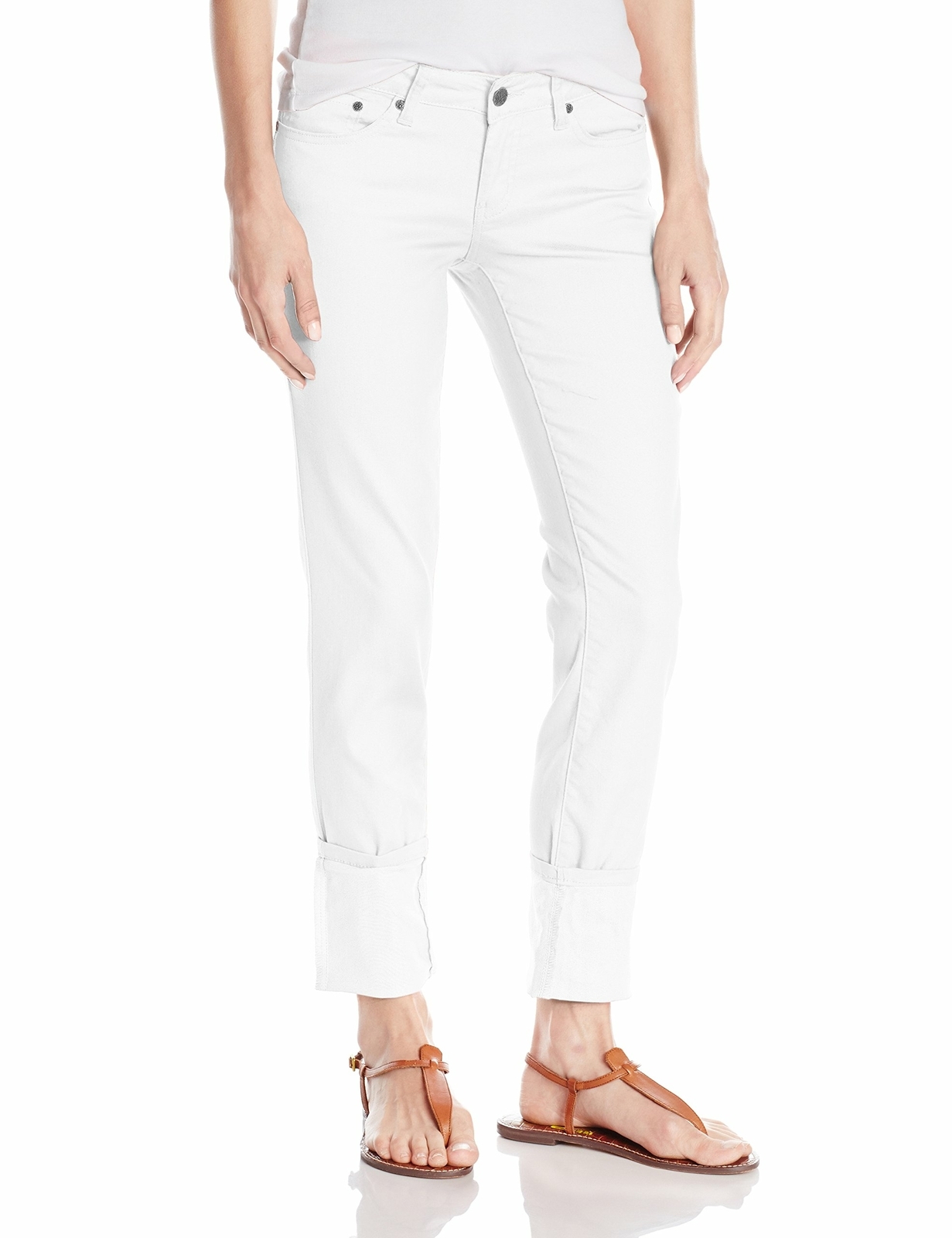 prAna - Women&#39;s Kara Soft Low-Rise Narrow-Leg Stretch Jeans Cuffed Ankle... - $23.65