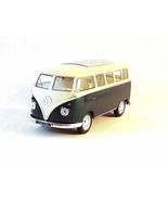 1963 VOLKSWAGEN T1 BUS , DARK GREEN WELLY 1/32 DIECAST CAR COLLECTOR&#39;S M... - $37.42