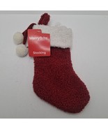 MerryBrite 8&quot; Mini Stocking Christmas Red White &#39;holiday Home Collection&#39; - €7,80 EUR