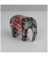 Circus Elephant Jeweled Beaded Chained Decorative Collectible 2.5&quot; x 3&quot; ... - $27.15 CAD