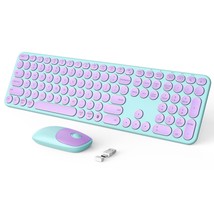 Purple Wireless Keyboard and Mouse, seenda USB/Type C Wireless Keyboard Mouse fo - £43.95 GBP